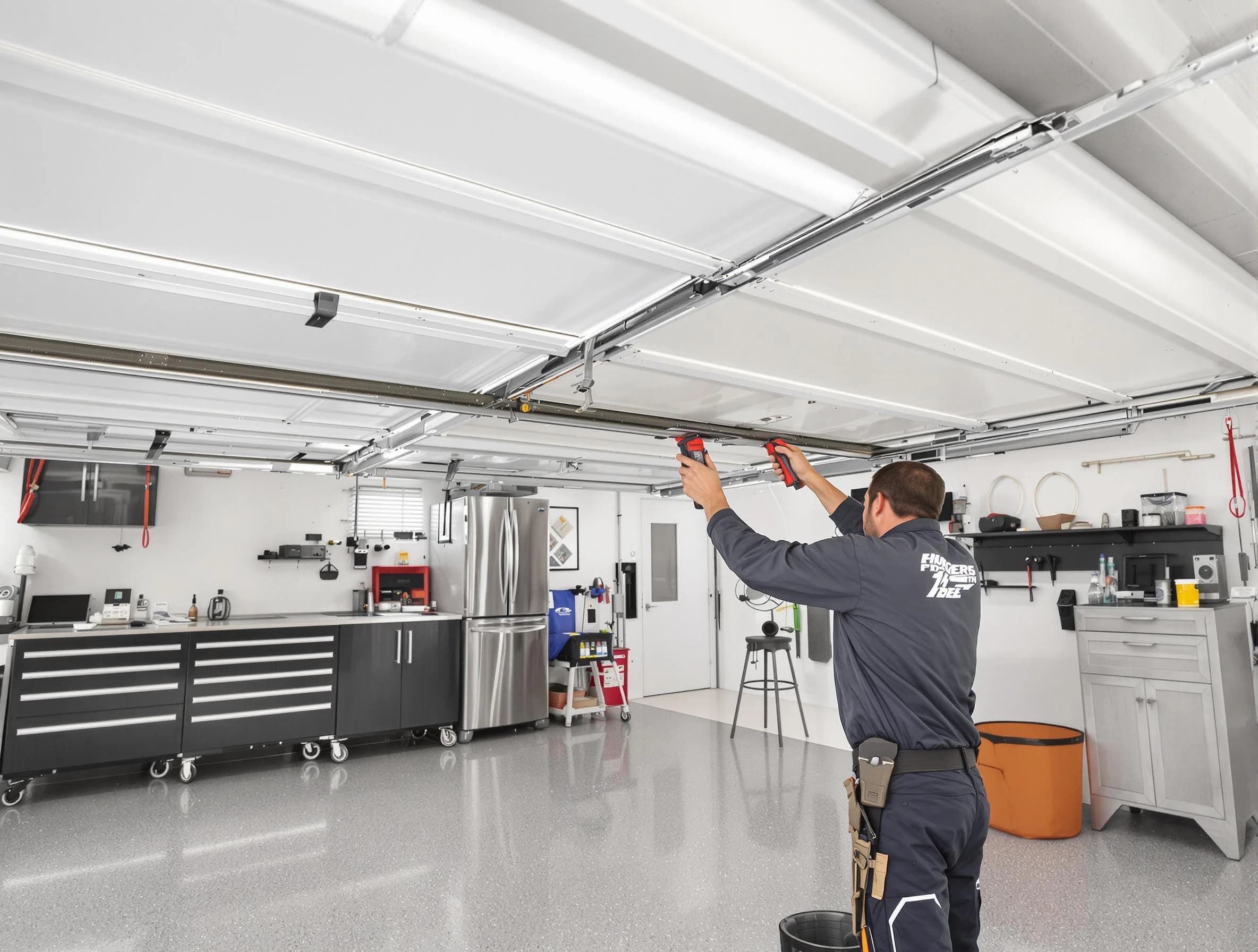 Overhead garage door repair service by North Plainfield Garage Door Repair in North Plainfield