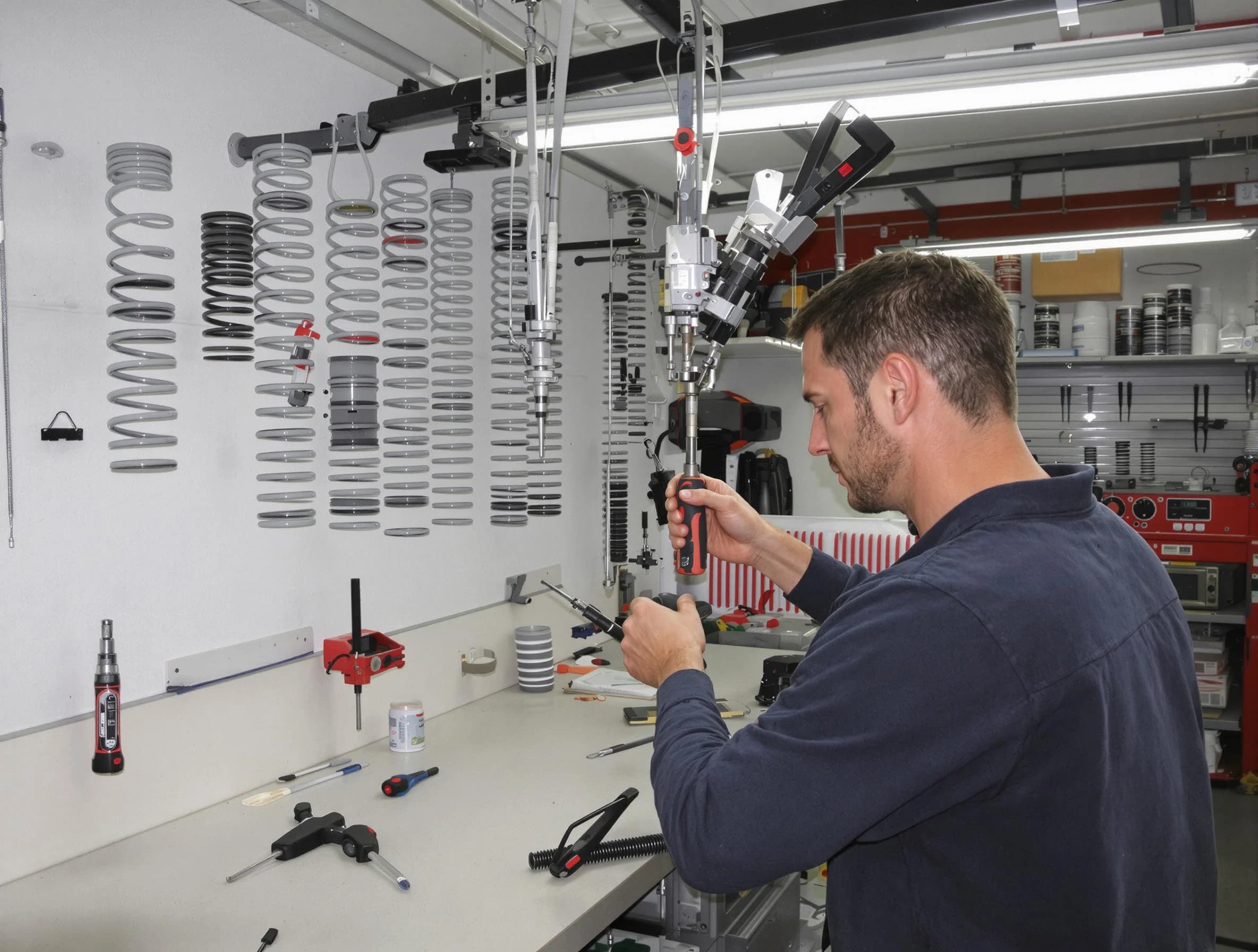 North Plainfield Garage Door Repair safety certified technician performing precision spring replacement in North Plainfield